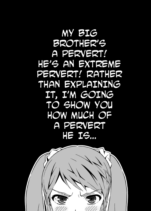 Hentai Aniki no Saitei Manga "Oni -> Imo" | Terrible Manga of my Perverted Brother page 1 full