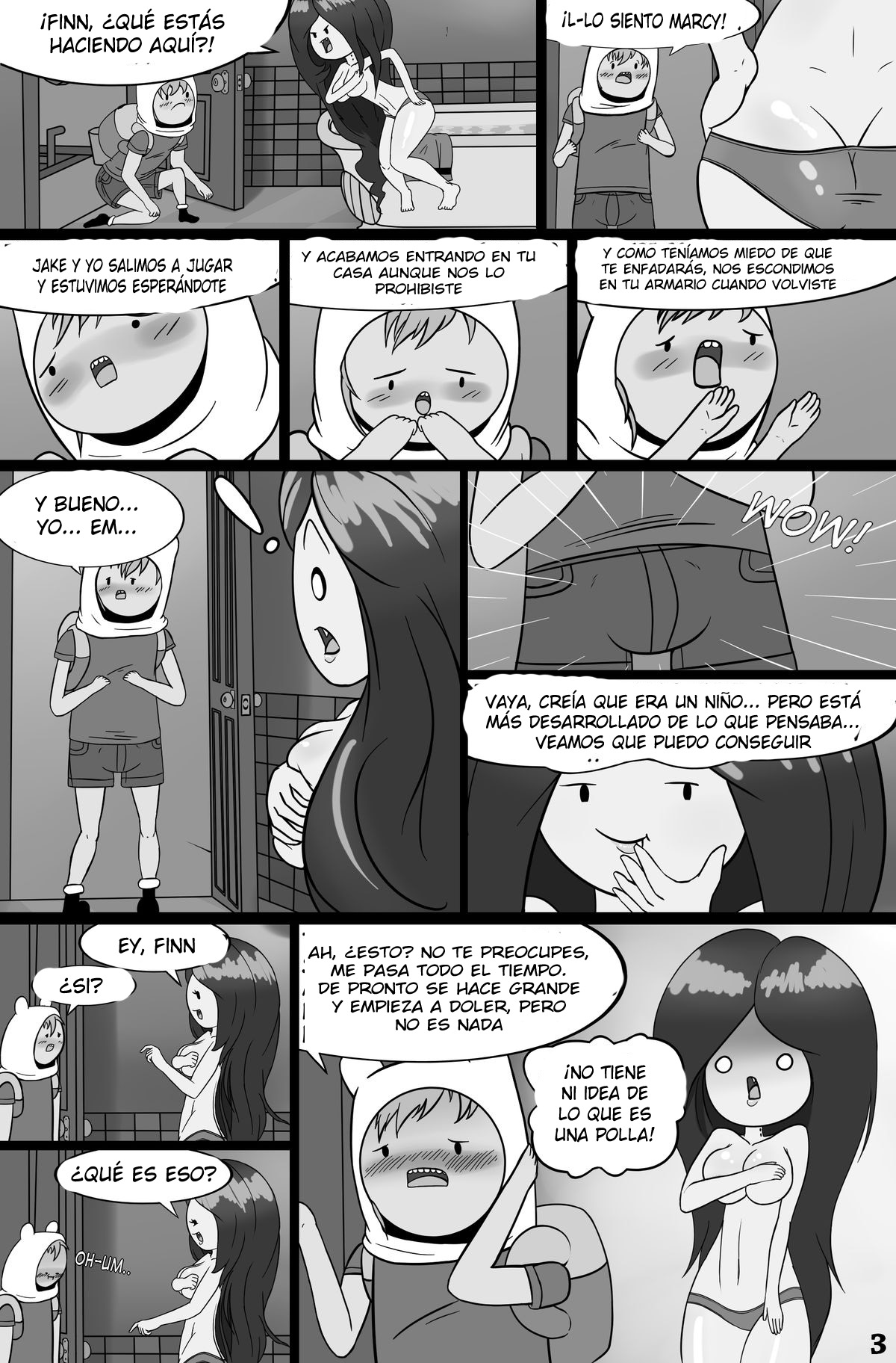 MisAdventure Time Issue #1 - Marceline's Closet Color | Desventura Tiempo Número #1 - El Baño De Marceline page 4 full