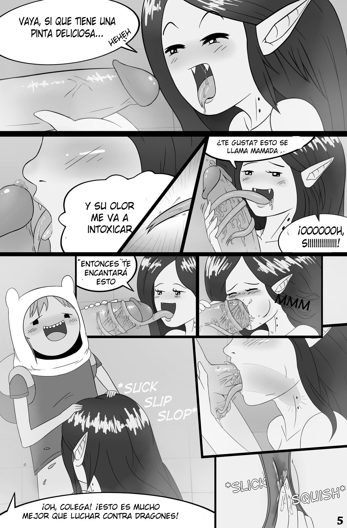 MisAdventure Time Issue #1 - Marceline's Closet Color | Desventura Tiempo Número #1 - El Baño De Marceline page 6 full