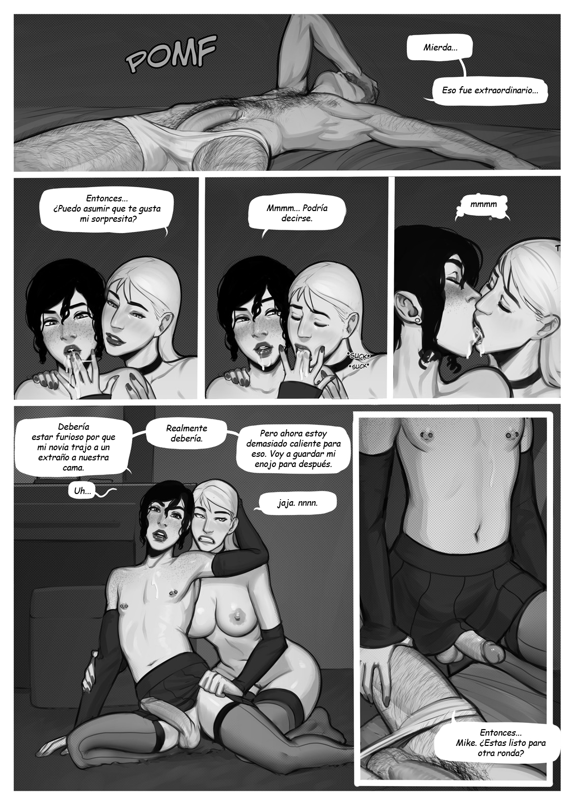Short femboy comic page 4 full