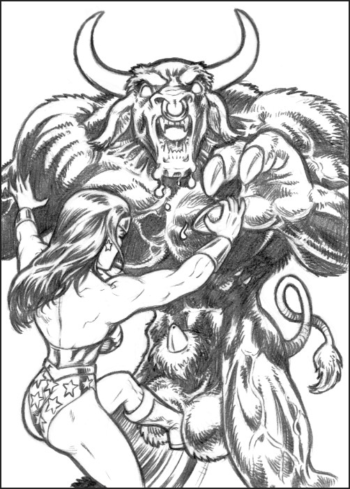 Wonder Woman VS the Minotaur page 2 full