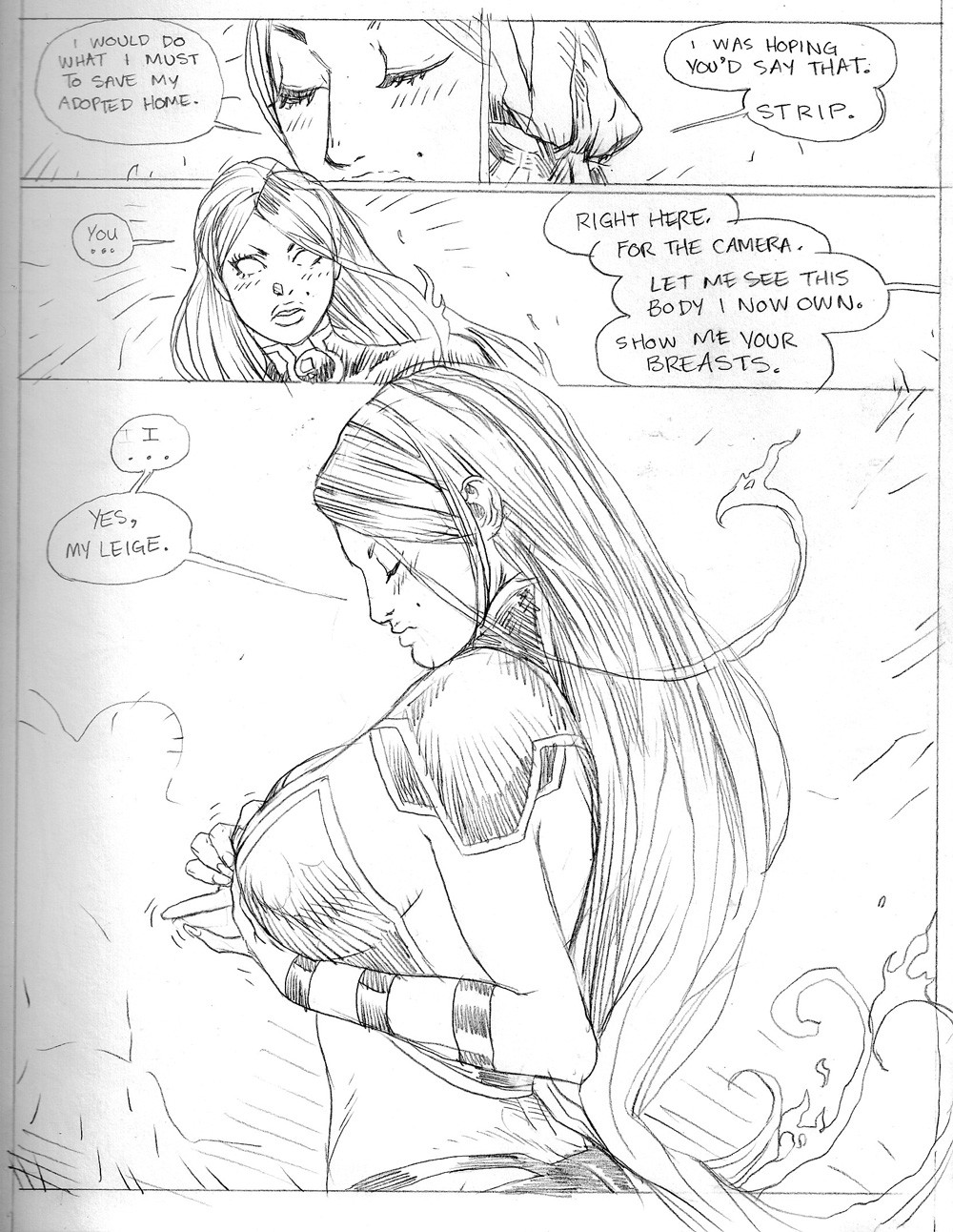 Starfire vs. Darkseid page 5 full