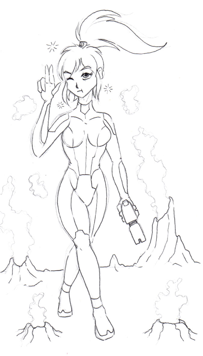 Samus Aran Transformation page 1 full