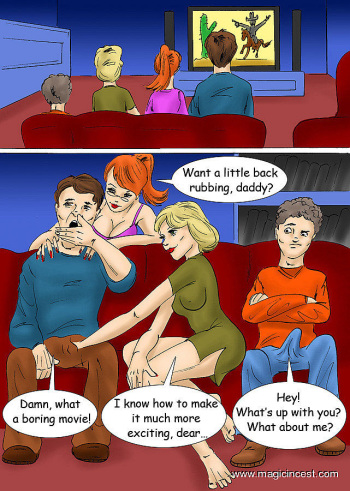 Family evening turns into an orgy cover