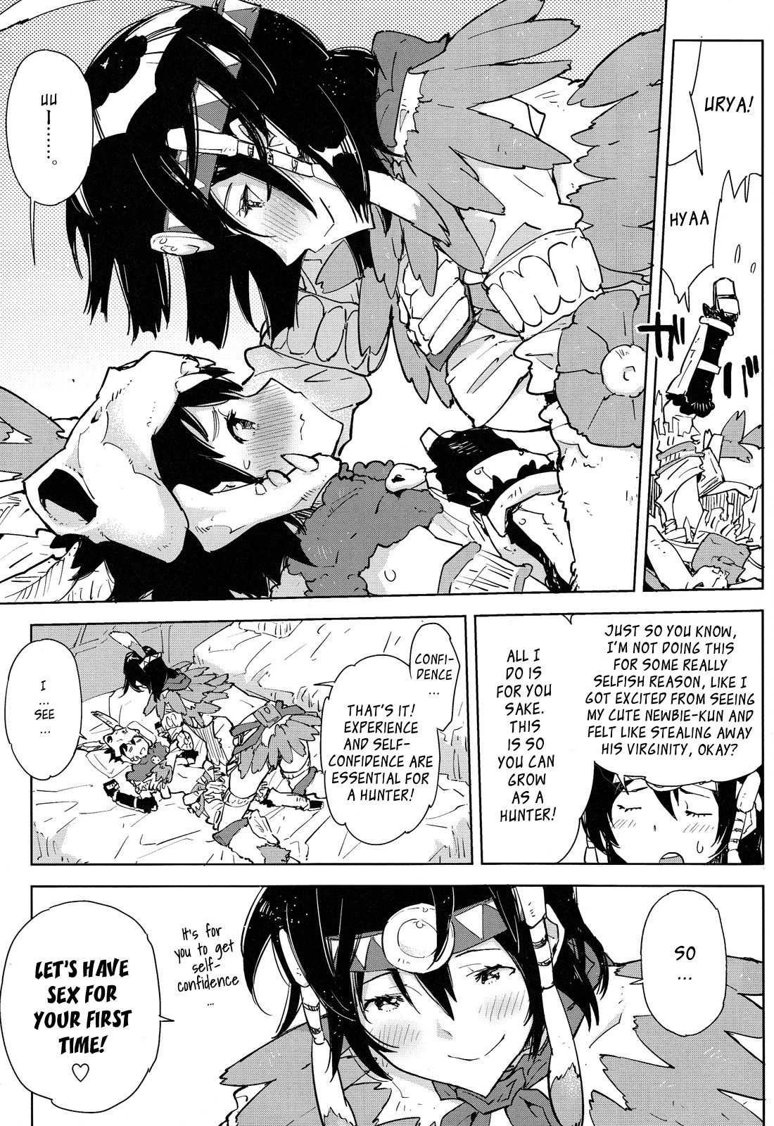Senpai and My First! Monster Hunting Onee-shota page 8 full