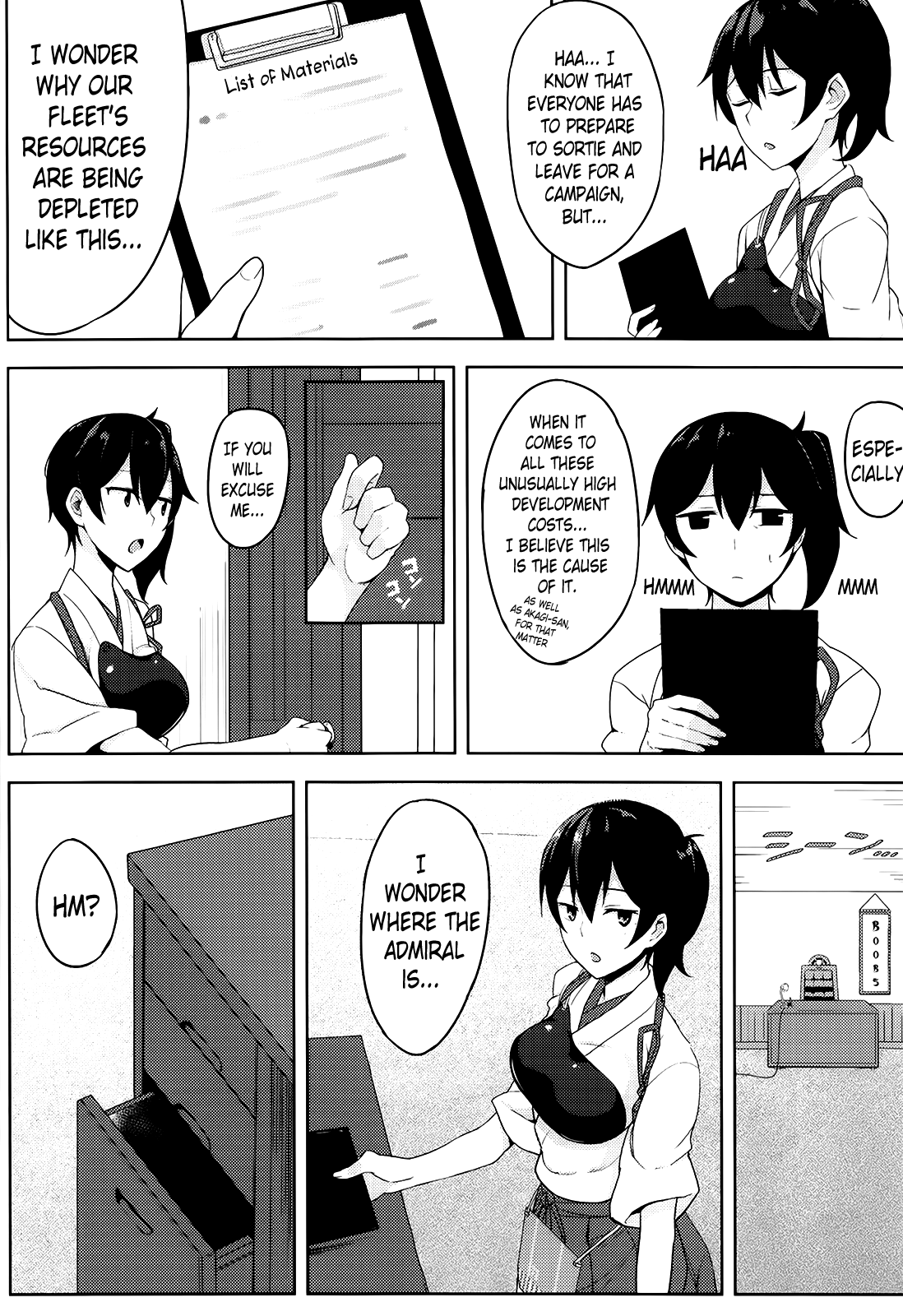 Hishokan Kaga no Nayamigoto | Secretary Ship Kaga's Worries page 3 full