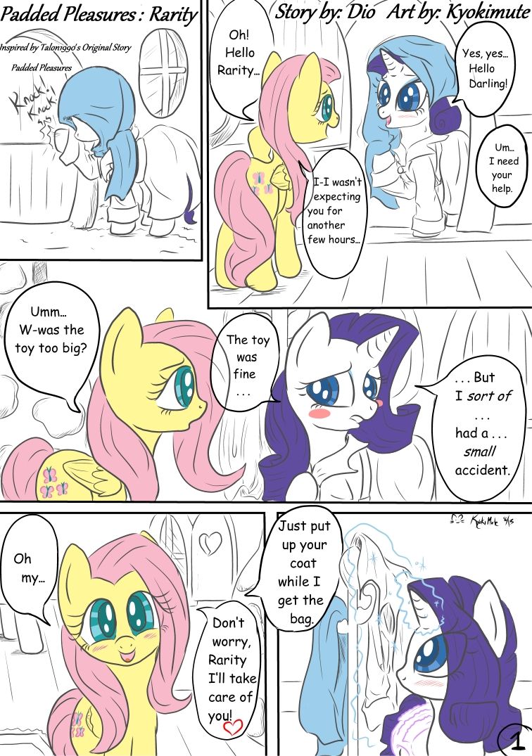My Little Pony Friendship is Magic: Padded Pleasures Rarity page 1 full