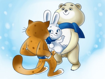 Sochi 2014 Olympic Games mascots talismans barsik misha zaika Hentai yiff cover