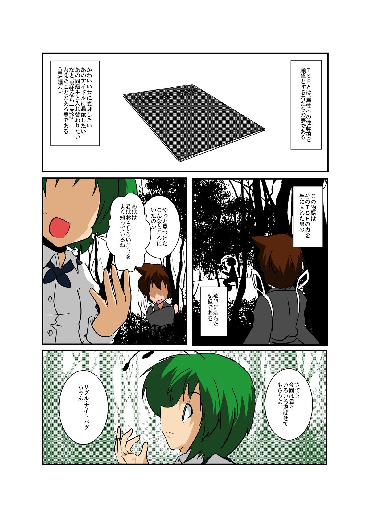 Touhou TS monogatari ~ wriggle-hen ~ page 4 full