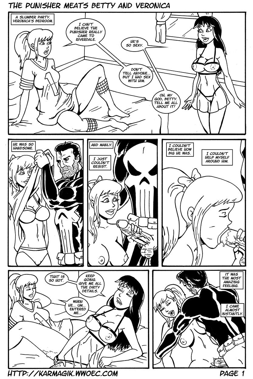 The Punisher Meats Betty and Veronica page 1 full