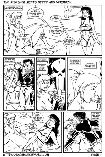 The Punisher Meats Betty and Veronica cover