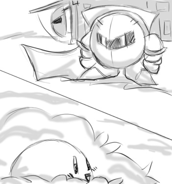 Meta Knight X Kirby cover