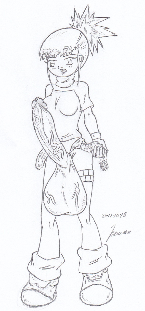 My miny Rika Nonaka_digimon tamers Sketches work_4 page 10 full