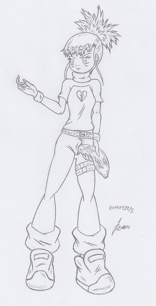 My miny Rika Nonaka_digimon tamers Sketches work_4 page 2 full