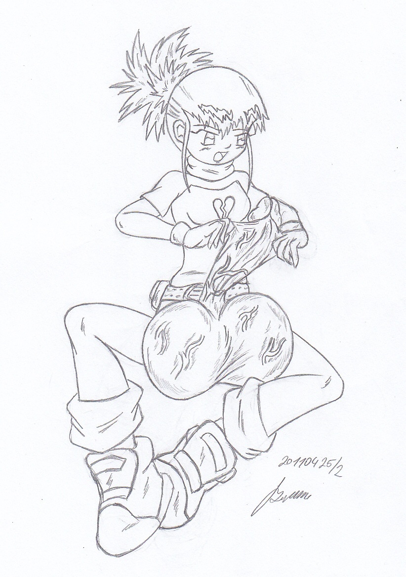 My miny Rika Nonaka_digimon tamers Sketches work_4 page 4 full