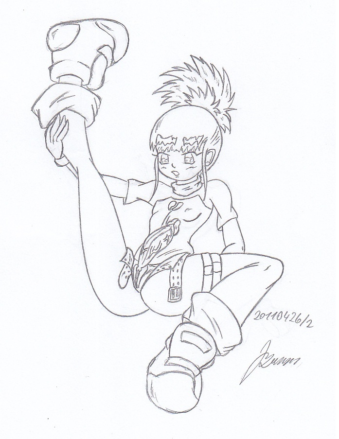 My miny Rika Nonaka_digimon tamers Sketches work_4 page 7 full