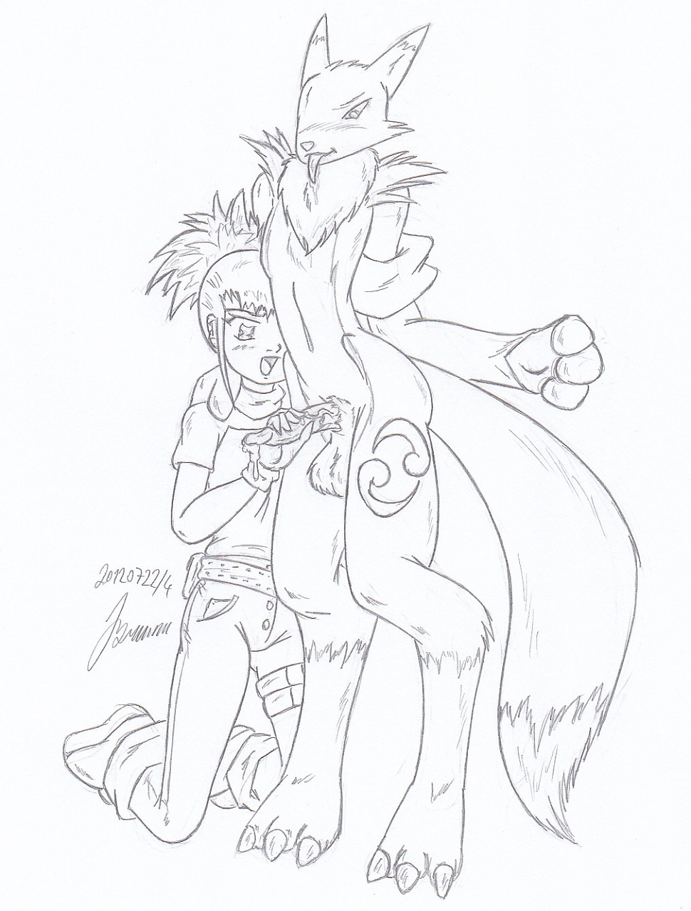 My miny Rika Nonaka_digimon tamers Sketches work_4 page 9 full