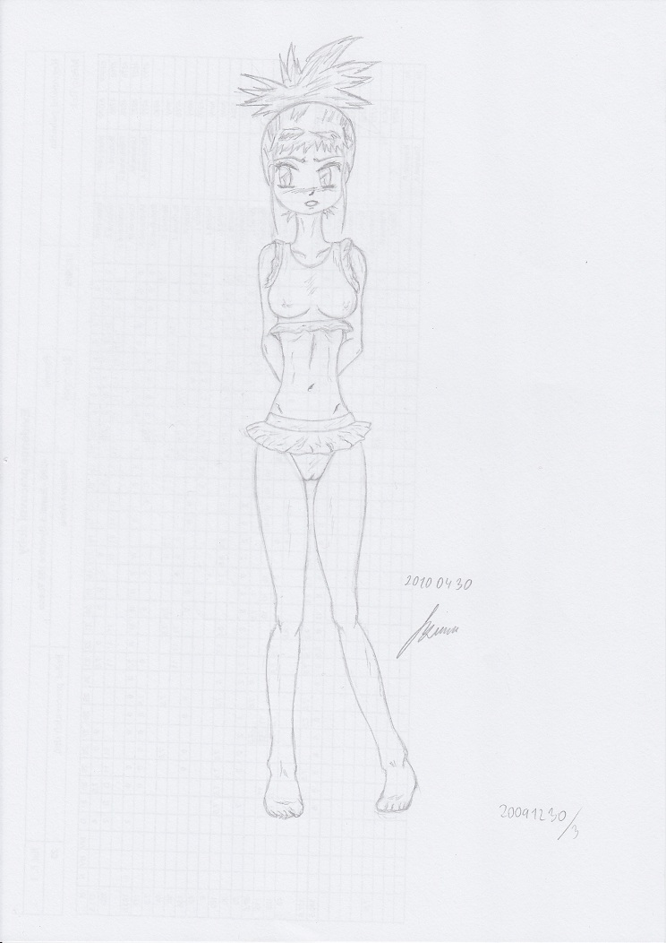 My miny Rika Nonaka_digimon tamers Sketches work_1 page 2 full