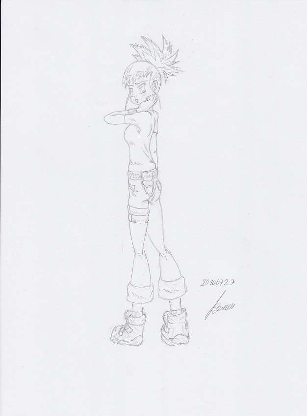 My miny Rika Nonaka_digimon tamers Sketches work_1 page 3 full