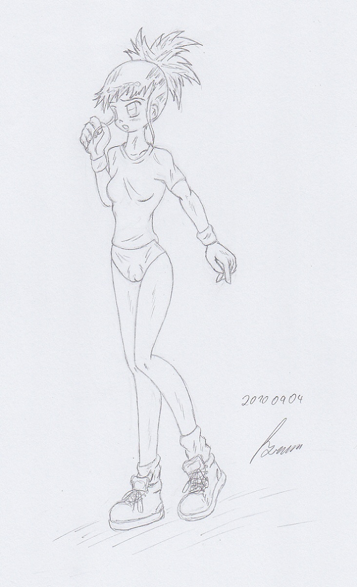 My miny Rika Nonaka_digimon tamers Sketches work_1 page 4 full
