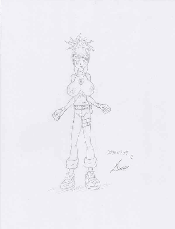 My miny Rika Nonaka_digimon tamers Sketches work_1 page 5 full