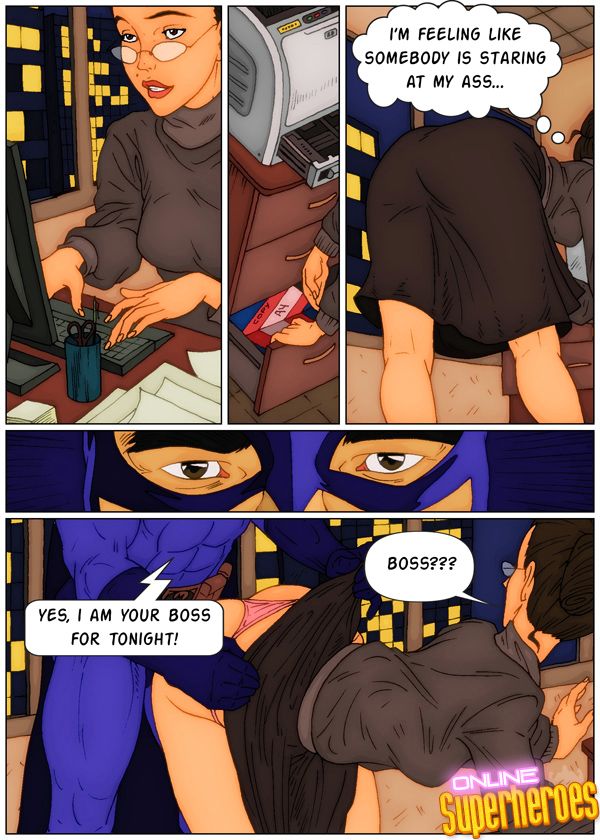 Unsatisfied Secretary gets fucked by Batman page 4 full