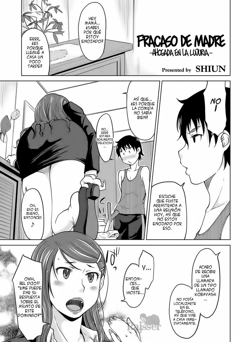 Hahaoya Shikkaku ~Yokubou ni Oborete~ | Fracaso de Madre ~Ahogada en la Lujuria~ page 1 full