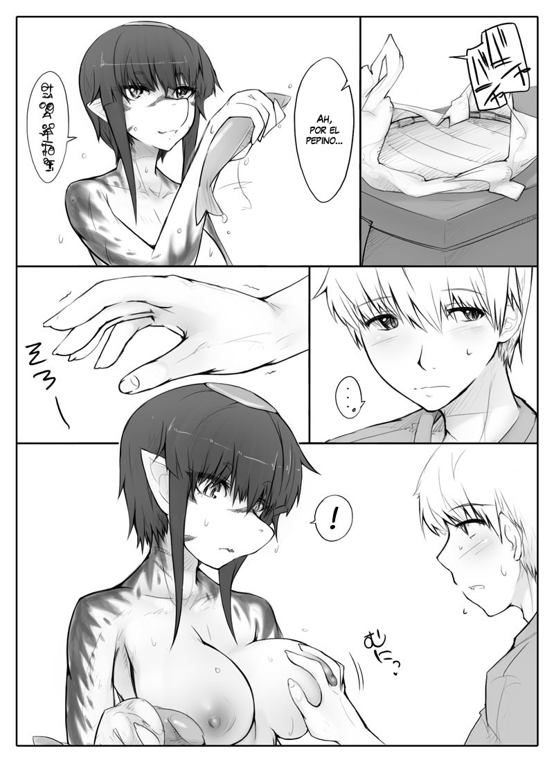 Danna no Fuzai de Karada o Moteamashiteru Hitozuma Kappa wa Kyuuri Wataseba Kantan ni Yareru | La esposa kappa negocia su cuerpo por un pepino cuando su marido está ausente page 10 full