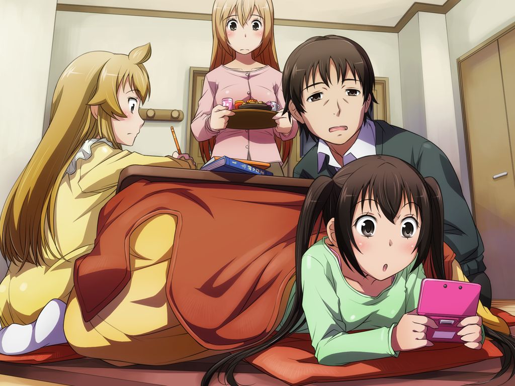 Sanshimai no Heibon na Nichijou wo Tantan to Egaite Mimashita page 3 full