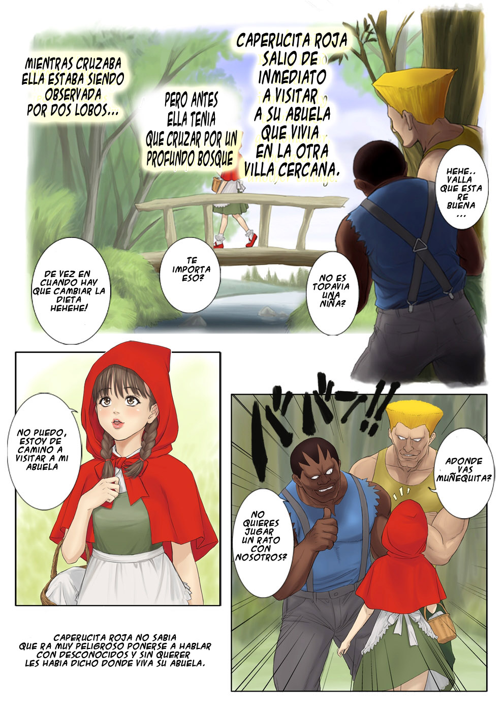 Otona no Ehon Akazukin-chan | Caperucita Roja y los lobos ferozes! page 3 full