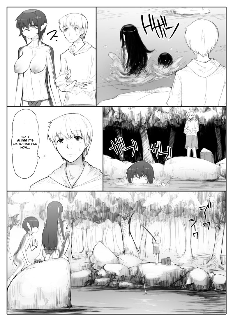 Danna no Fuzai de Karada o Moteamashiteru Hitozuma Kappa wa Kyuuri Wataseba Kantan ni Yareru | The Wife Kappa Trades Her Body for a Cucumber when Her Husband is Away page 5 full