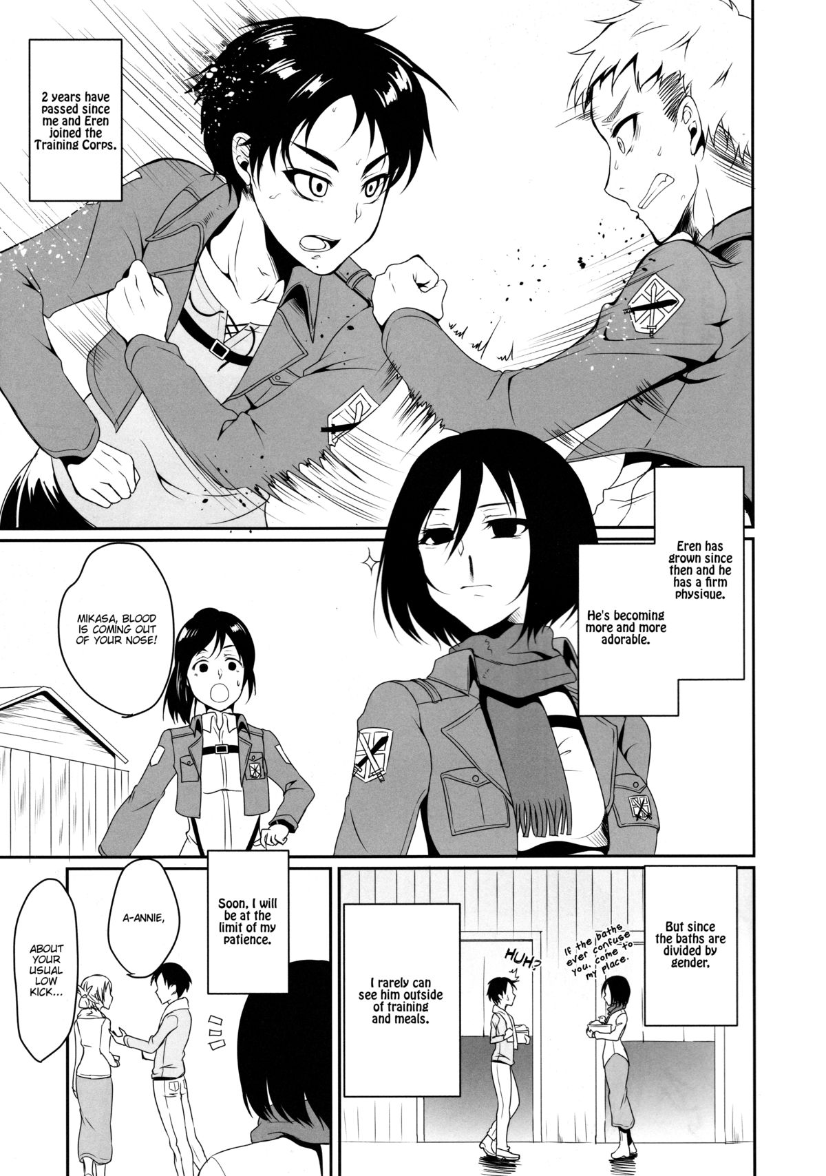 Eren ga Mikasa ni Osowareru Hon page 5 full