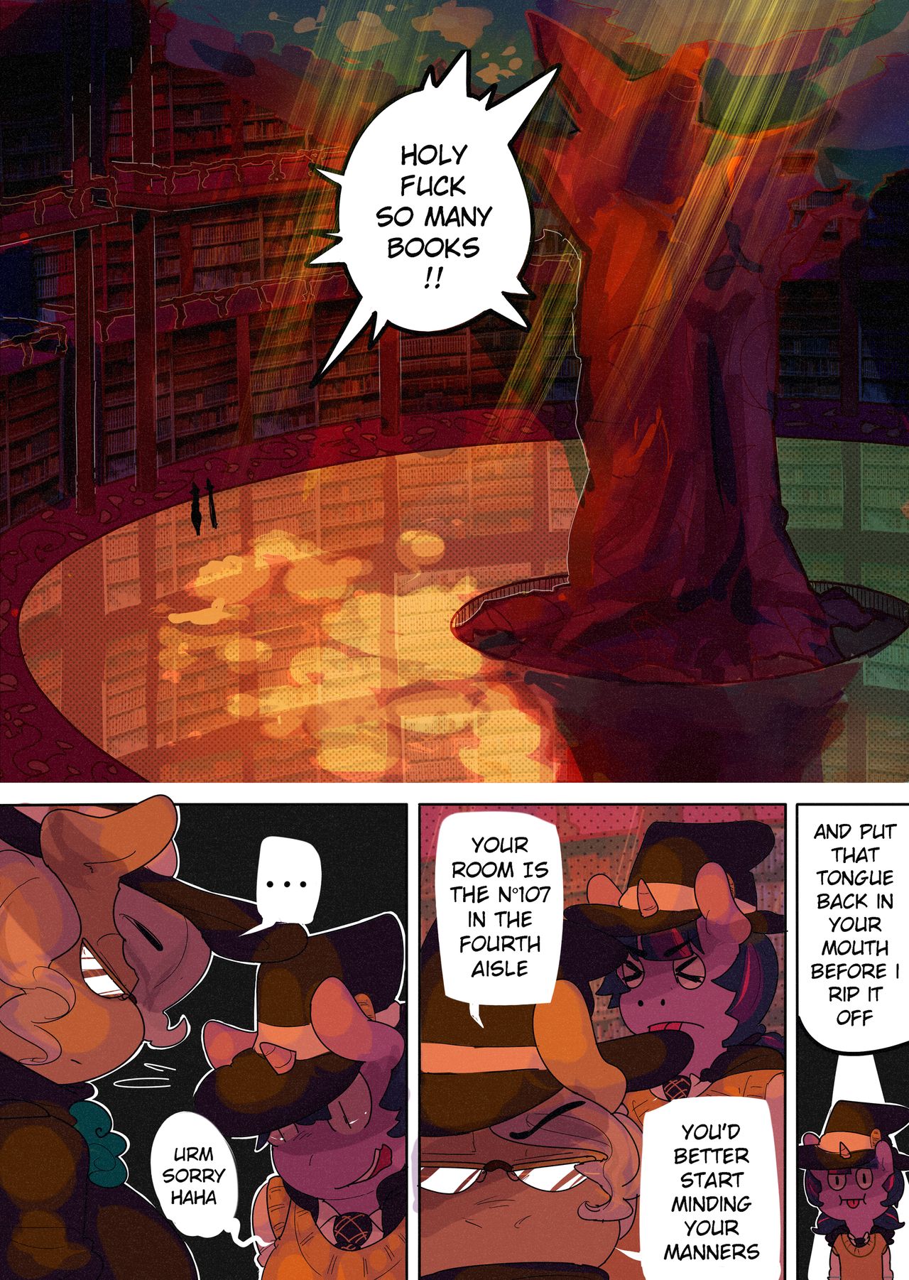 Pony Academy, Chapter 1: First Class Day page 5 full