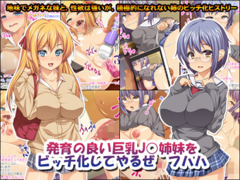 Hatsuiku no Yoi Kyonyuu J○ Shimai wo Bitch-ka Shite Yaruze Fuhaha cover