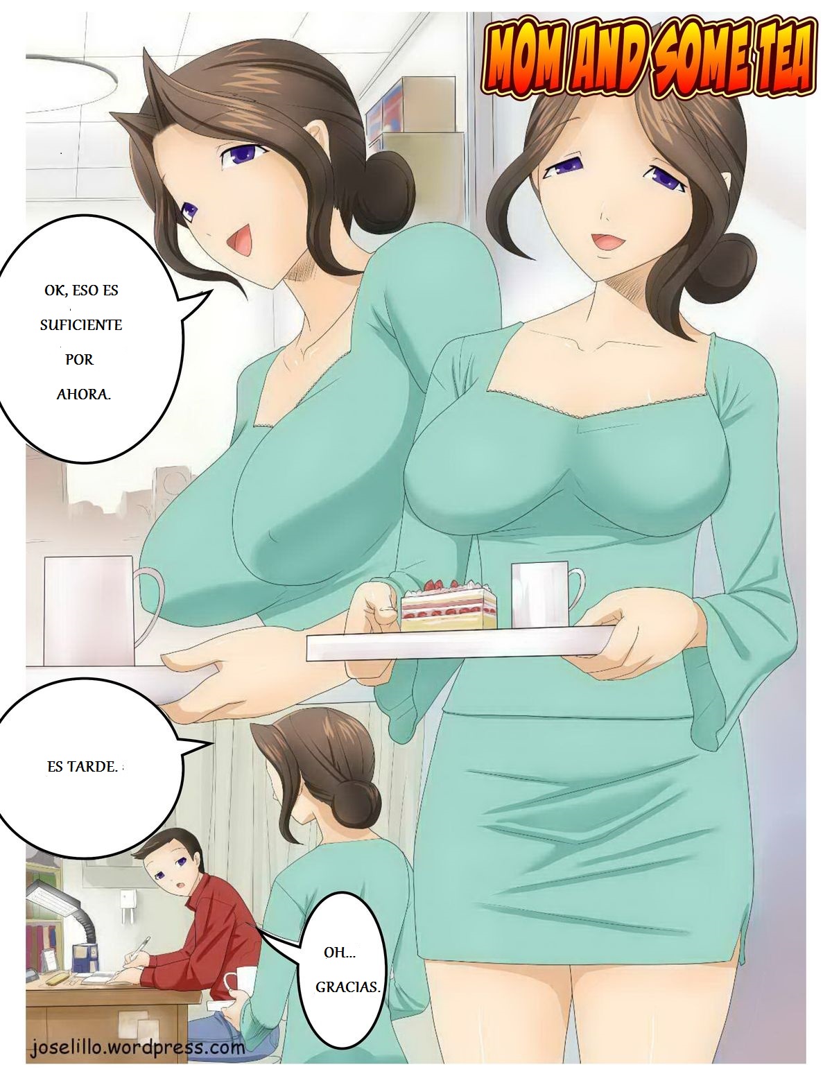 Kaa-san to Tea-time | Mama y el Te page 1 full