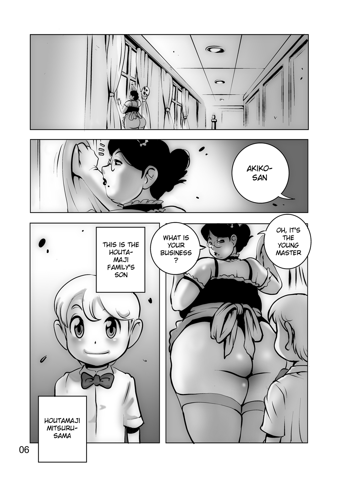 Houman Bakunyuu Maid-san no Gohoushi | The Plump, Big Breasted Maid's Service page 4 full