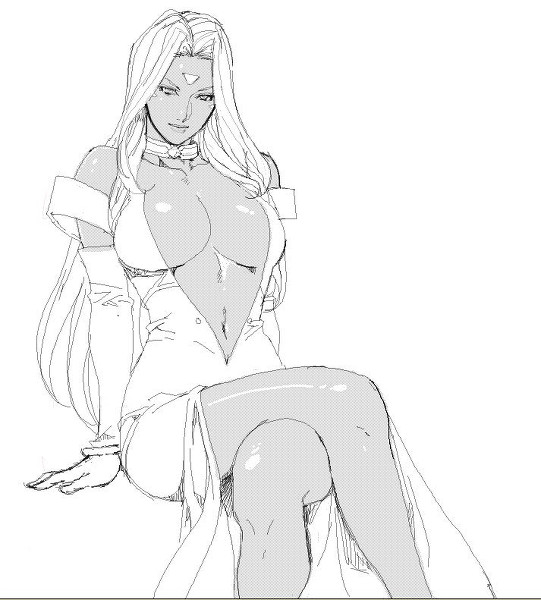 manga and doujinshi panel/character coloring page 7 full
