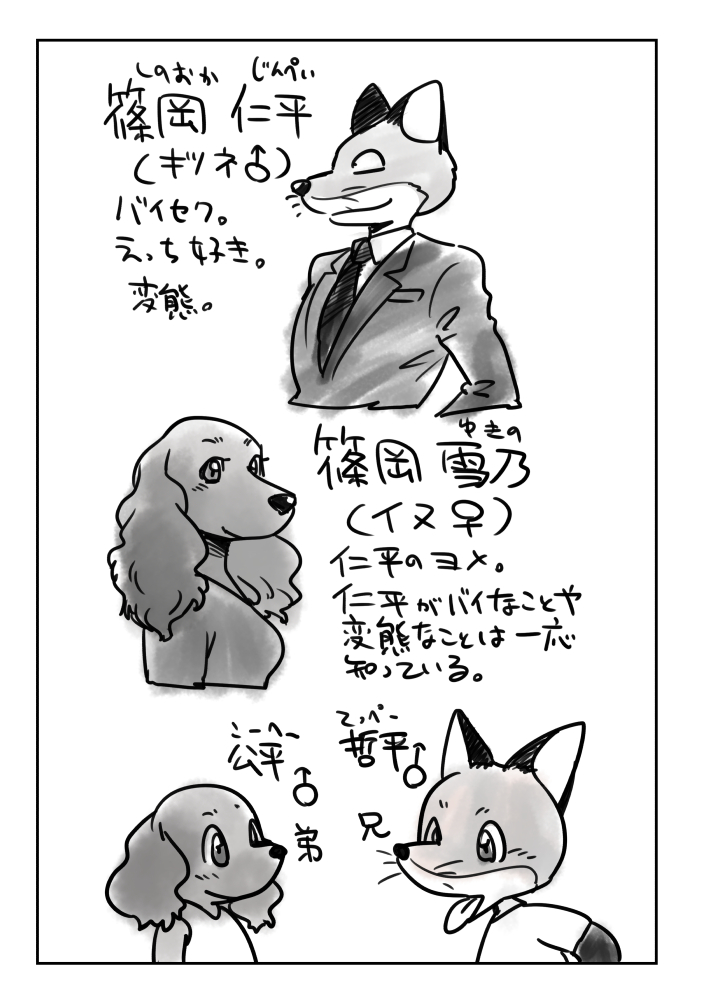 Kitsune Otoko to Inu Yome no Yoru no Seikatsu. Ato Shussan. page 2 full