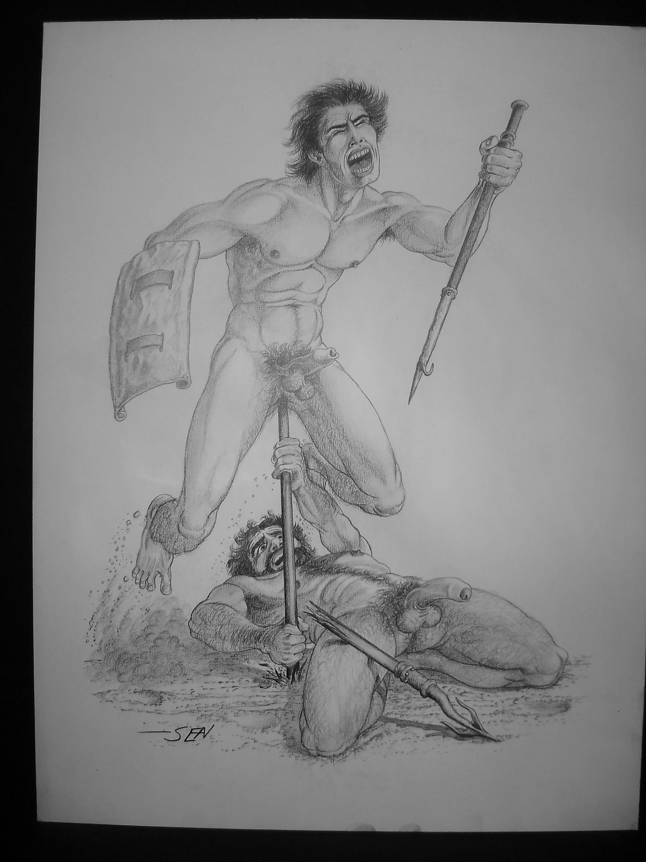 Original Lrg Finished Pencil Art by SEAN  = TEST page 6 full