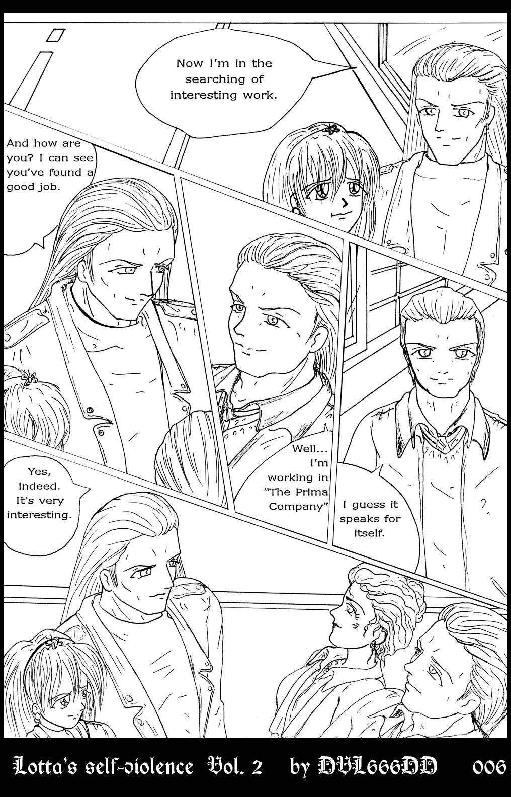 Lotta's self-violence. Volume 2 page 9 full