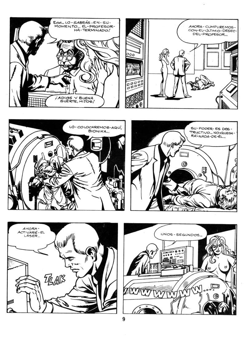 Bionika #2 - The Super Female | Bionika #2 - La Superhembra page 9 full