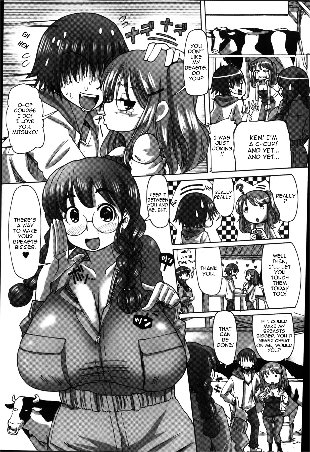 Mitsuko-chan no nyuugyuu taiken-ki | Mitsuko's Experience as a Milk Cow page 3 full