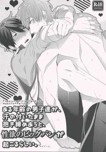 Aru Nenrei no Danshi-tachi ga, Ase no Tsuita mama Dakishimeau to, Seiyoku no Big Bang ga Okoru rashii. cover