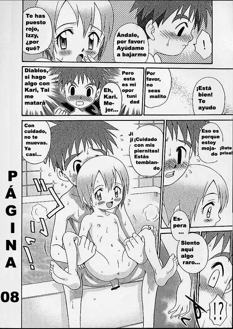 Jou-kun, Juken de Ketsukacchin. | La hora del bañode Kari &amp; Friends page 8 full