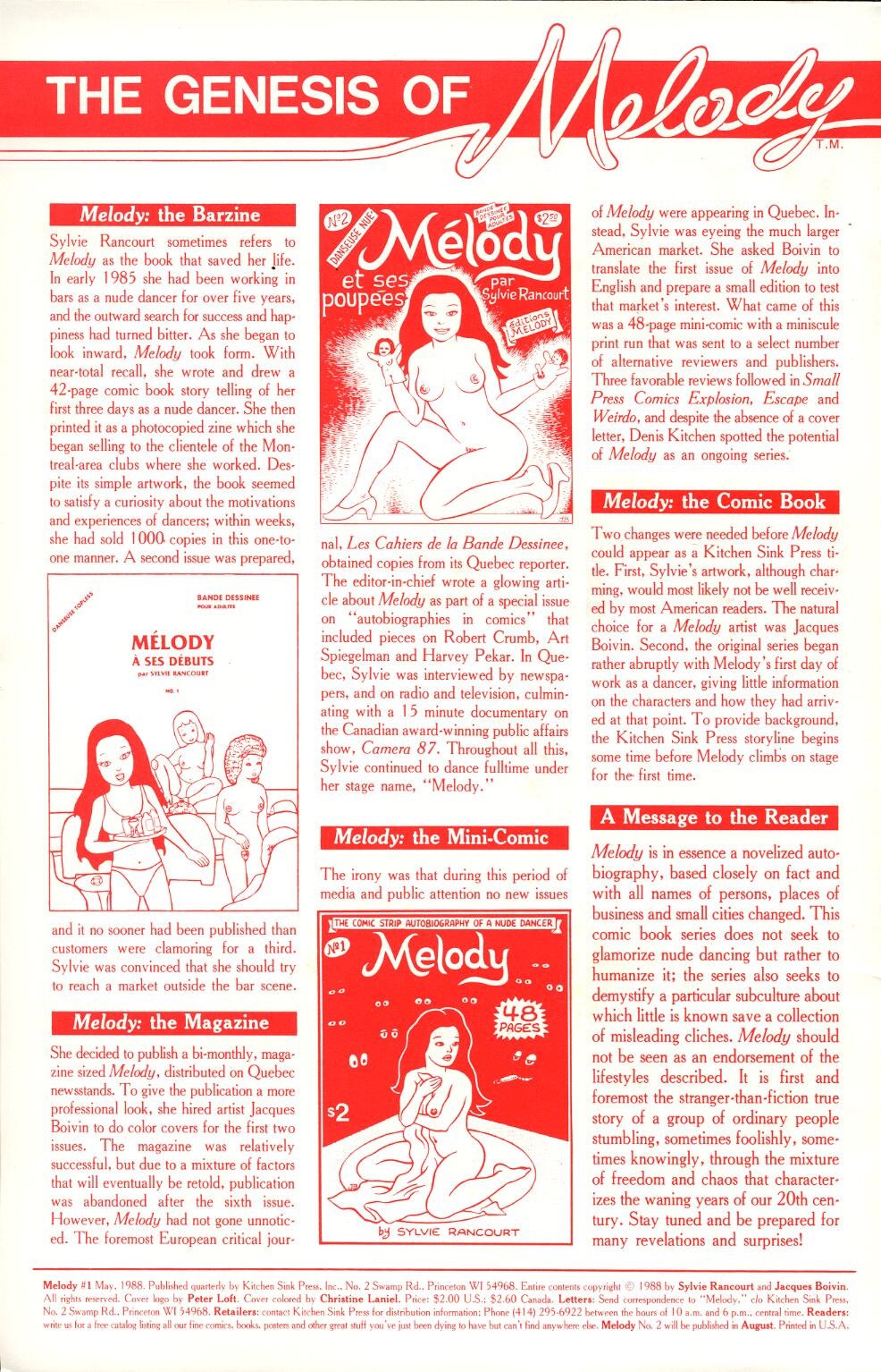 Melody , The true story of a nude dancer #1 page 2 full