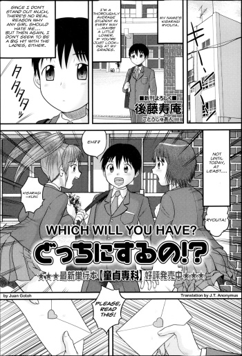 Docchi ni Suru no!? | Which Will You Have? cover