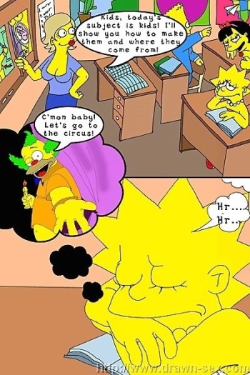The Simpsons At School cover