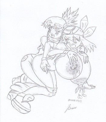 My miny Rika Nonaka_digimon tamers Sketches work_5 - 3/3 cover