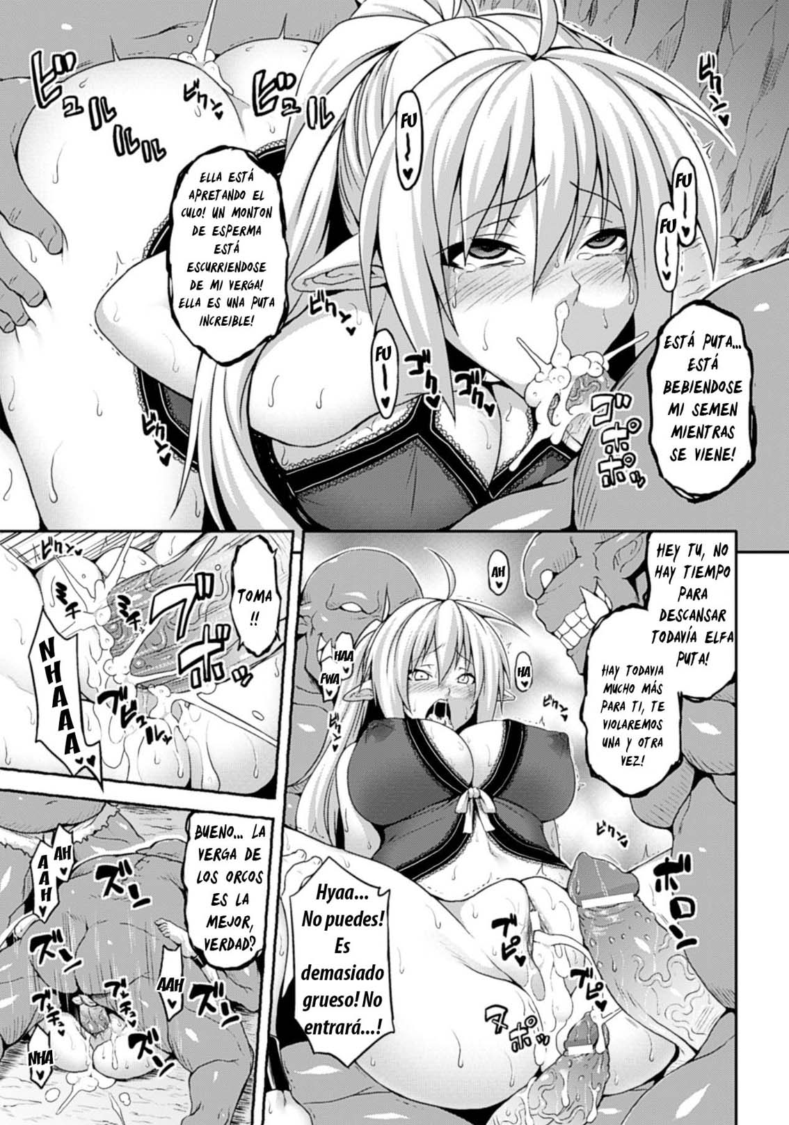 Ishu Kan Kouhai Bokujou | Criadero Interracial de Violacion elfica page 10 full