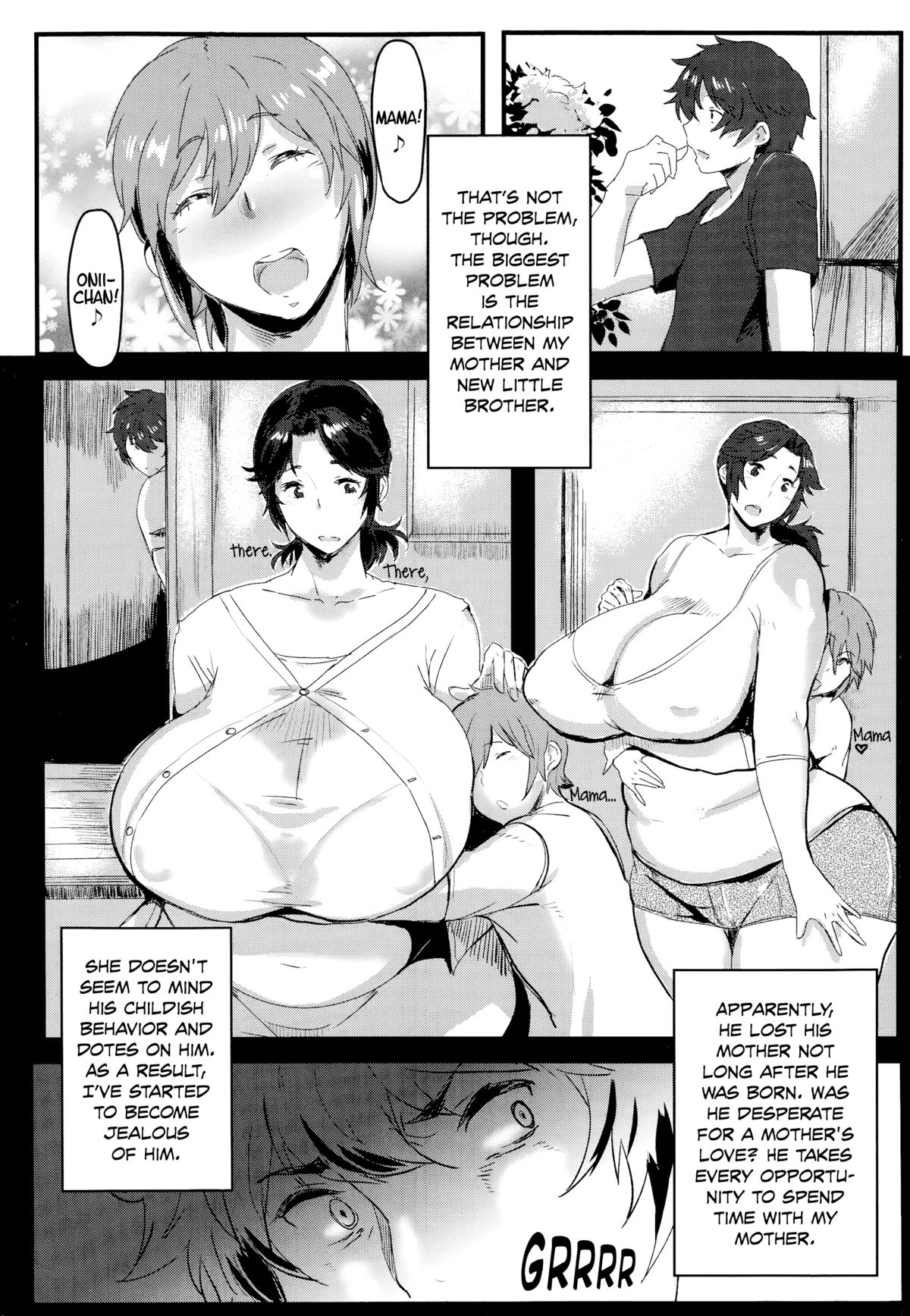 Muboubi na Haha no Muchi Muchi Wanpi | My Defenseless Mother's Plump One-Piece   =Dammon+psyburn21= page 7 full